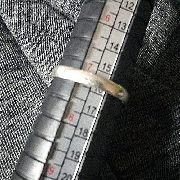 Milky Green Dendritic Agate Ring - Sz 7.25 - Minimalist Southwest & Boho Vibes - Picture 4 of 5